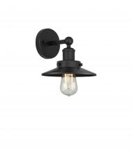 Innovations Lighting 616-1W-BK-M6-BK - Railroad - 1 Light - 8 inch - Matte Black - Sconce