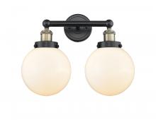 Innovations Lighting 616-2W-BAB-G201-8 - Beacon - 2 Light - 17 inch - Black Antique Brass - Bath Vanity Light