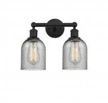 Innovations Lighting 616-2W-BK-G257 - Caledonia - 2 Light - 14 inch - Matte Black - Bath Vanity Light