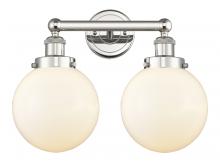 Innovations Lighting 616-2W-PN-G201-8 - Beacon - 2 Light - 17 inch - Polished Nickel - Bath Vanity Light