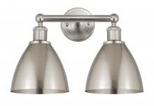 Innovations Lighting 616-2W-SN-MBD-75-SN - Bristol - 2 Light - 17 inch - Brushed Satin Nickel - Bath Vanity Light