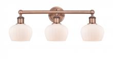 Innovations Lighting 616-3W-AC-G91 - Fenton - 3 Light - 25 inch - Antique Copper - Bath Vanity Light