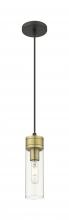 Innovations Lighting 617-1P-BAB-G617-8CL - Boreas - 1 Light - 3 inch - Black Antique Brass - Cord Hung - Mini Pendant