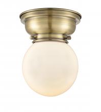 Innovations Lighting 623-1F-AB-G201-6 - Beacon - 1 Light - 6 inch - Antique Brass - Flush Mount