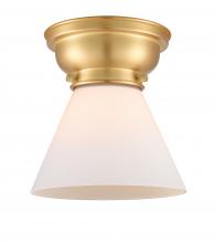 Innovations Lighting 623-1F-SG-G41 - Cone - 1 Light - 8 inch - Satin Gold - Flush Mount