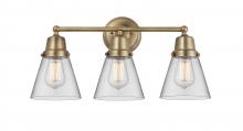 Innovations Lighting 623-3W-BB-G62 - Cone - 3 Light - 22 inch - Brushed Brass - Bath Vanity Light