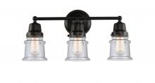 Innovations Lighting 623-3W-BK-G184S - Canton - 3 Light - 21 inch - Matte Black - Bath Vanity Light