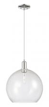 Innovations Lighting 716-1P-PN-G124-14 - Athens - 1 Light - 14 inch - Polished Nickel - Cord hung - Mini Pendant