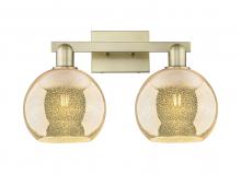 Innovations Lighting 716-2W-AB-G128-8 - Athens - 2 Light - 19 inch - Antique Brass - Bath Vanity Light