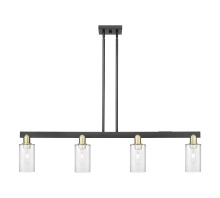 Innovations Lighting 716-4I-BAB-G802 - Clymer - 4 Light - 47 inch - Black Antique Brass - Stem hung - Island Light