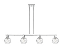 Innovations Lighting 716-4I-PC-G1213-6CL - Athens Deco Swirl - 4 Light - 48 inch - Polished Chrome - Stem hung - Island Light