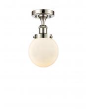 Innovations Lighting 916-1C-PN-G201-6 - Beacon - 1 Light - 6 inch - Polished Nickel - Semi-Flush Mount