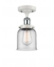 Innovations Lighting 916-1C-WPC-G52 - Bell - 1 Light - 5 inch - White Polished Chrome - Semi-Flush Mount