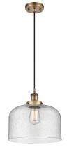 Innovations Lighting 916-1P-BB-G74-L - Bell - 1 Light - 12 inch - Brushed Brass - Cord hung - Mini Pendant