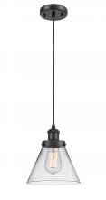 Innovations Lighting 916-1P-BK-G42 - Cone - 1 Light - 8 inch - Matte Black - Cord hung - Mini Pendant