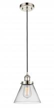 Innovations Lighting 916-1P-PN-G42 - Cone - 1 Light - 8 inch - Polished Nickel - Cord hung - Mini Pendant