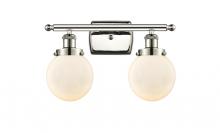 Innovations Lighting 916-2W-PN-G201-6 - Beacon - 2 Light - 16 inch - Polished Nickel - Bath Vanity Light