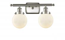 Innovations Lighting 916-2W-SN-G201-6 - Beacon - 2 Light - 16 inch - Brushed Satin Nickel - Bath Vanity Light