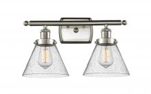 Innovations Lighting 916-2W-SN-G44 - Cone - 2 Light - 18 inch - Brushed Satin Nickel - Bath Vanity Light