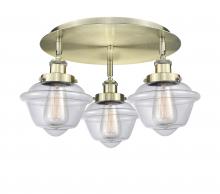 Innovations Lighting 916-3C-AB-G532 - Oxford - 3 Light - 19 inch - Antique Brass - Semi-Flush Mount
