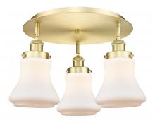 Innovations Lighting 916-3C-SG-G191 - Bellmont - 3 Light - 18 inch - Satin Gold - Semi-Flush Mount