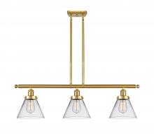 Innovations Lighting 916-3I-SG-G42 - Cone - 3 Light - 36 inch - Satin Gold - Stem Hung - Island Light