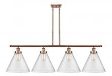 Innovations Lighting 916-4I-AC-G44-L - Cone - 4 Light - 48 inch - Antique Copper - Stem Hung - Island Light