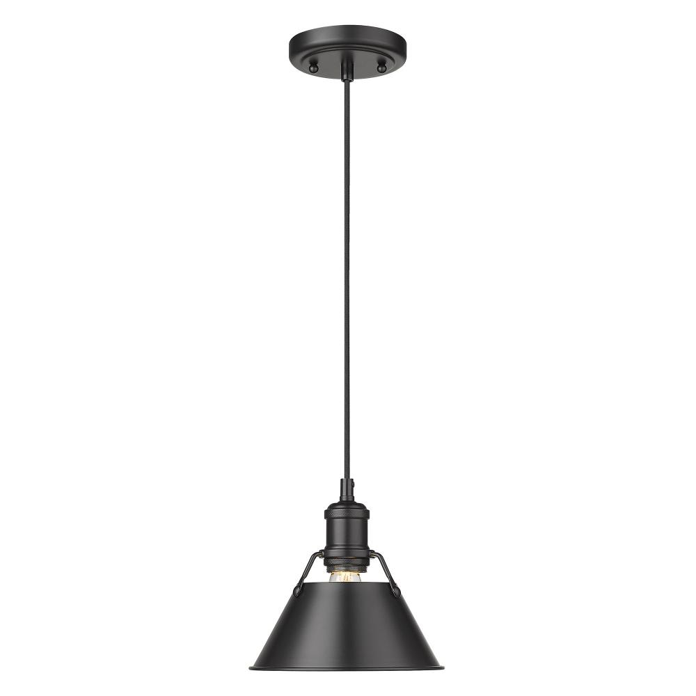 Orwell 7.5&#34; Wide Small Pendant in Matte Black