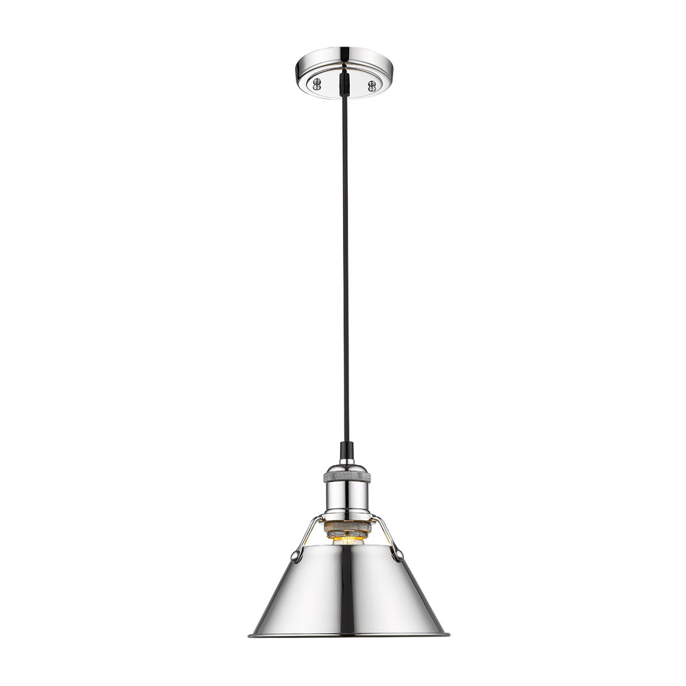 Orwell CH Small Pendant - 7&#34; in Chrome with Chrome shade