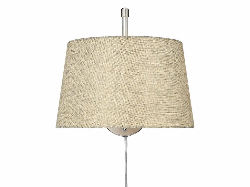 Ryleigh 1-Light Swing Arm in Pewter with Natural Sisal