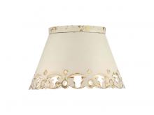 Golden 0883-3FM AI - Eloise 3-Light Flush Mount in Antique Ivory