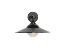 Golden 5096-OWL15 BLK-BLK-WB - Croma - 15" Wall Light- Outdoor