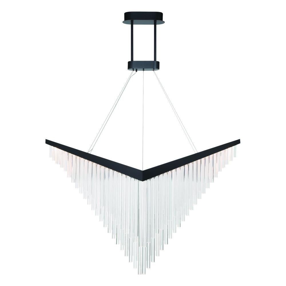 Vivien 60&#34; LED Chandelier In Black