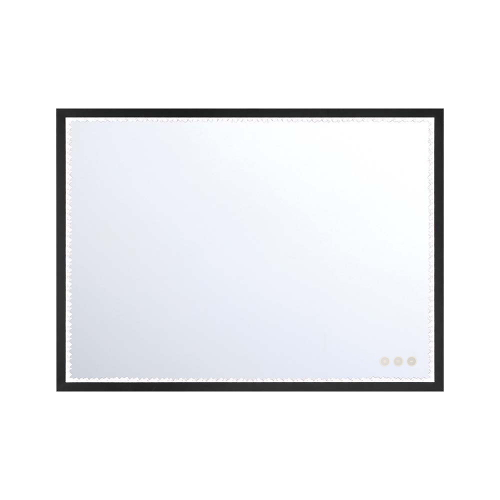 Cerissa 30&#34; Rectangular Mirror in Black