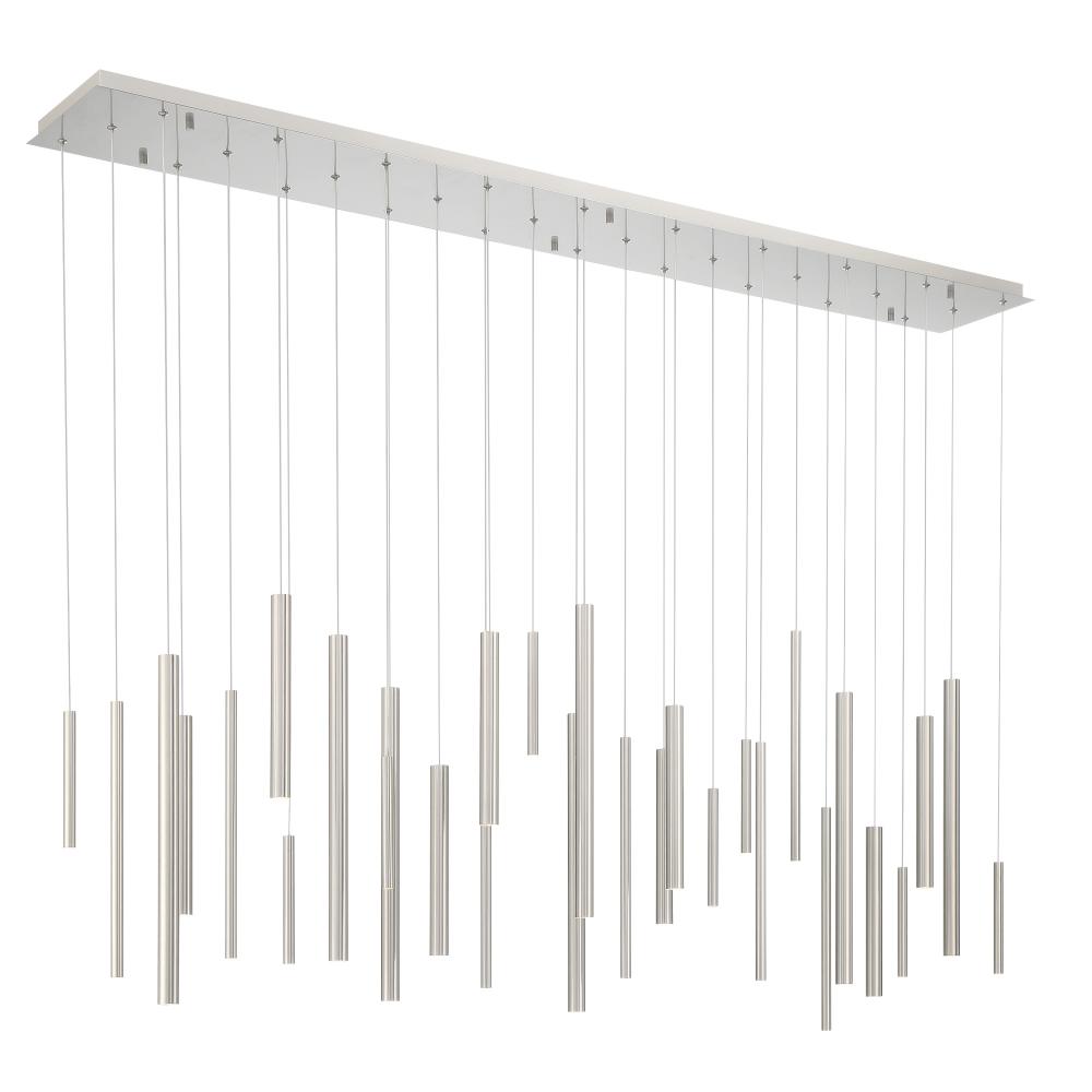 Santana 30 Light LED Chandelier in Nickel