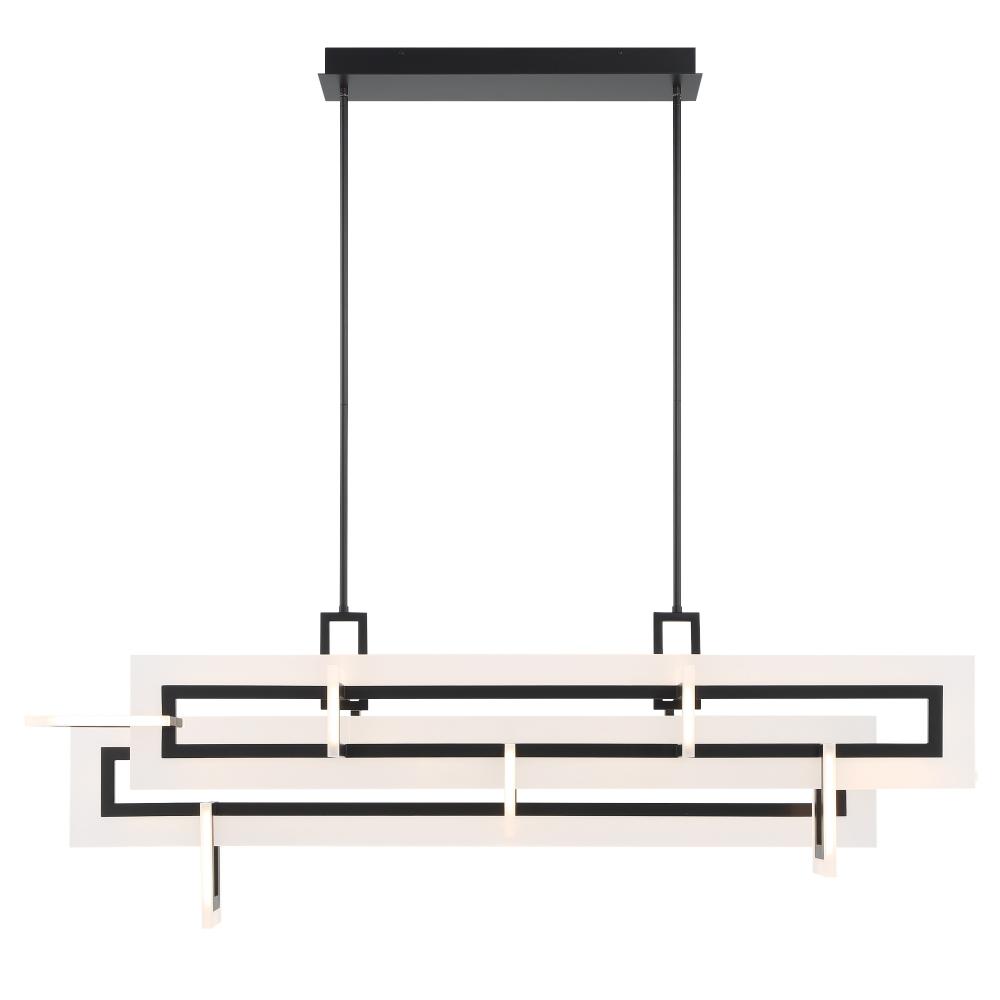 Inizio Geometric LED Chandelier in Black