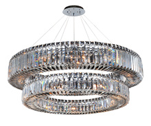 Allegri by Kalco Lighting 11774-010-FR001 - Rondelle 36 Inch 2 Tier Pendant