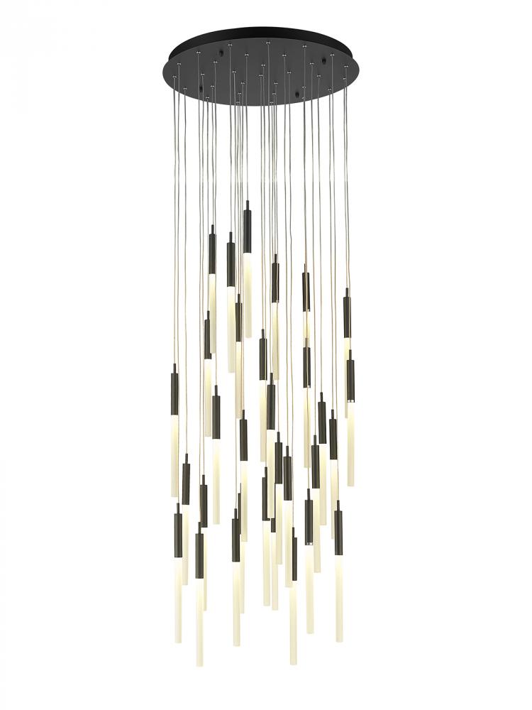 Main St. Collection Black 31 Light Pendant Fixture