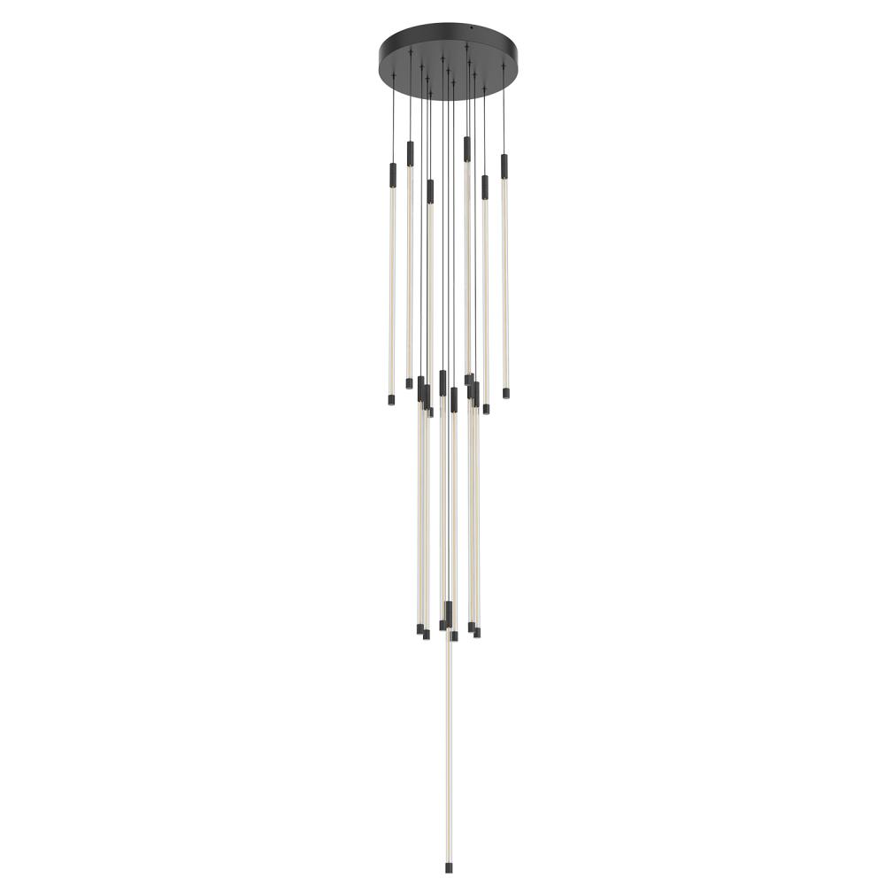 Motif 27-in Black LED Multi Pendant