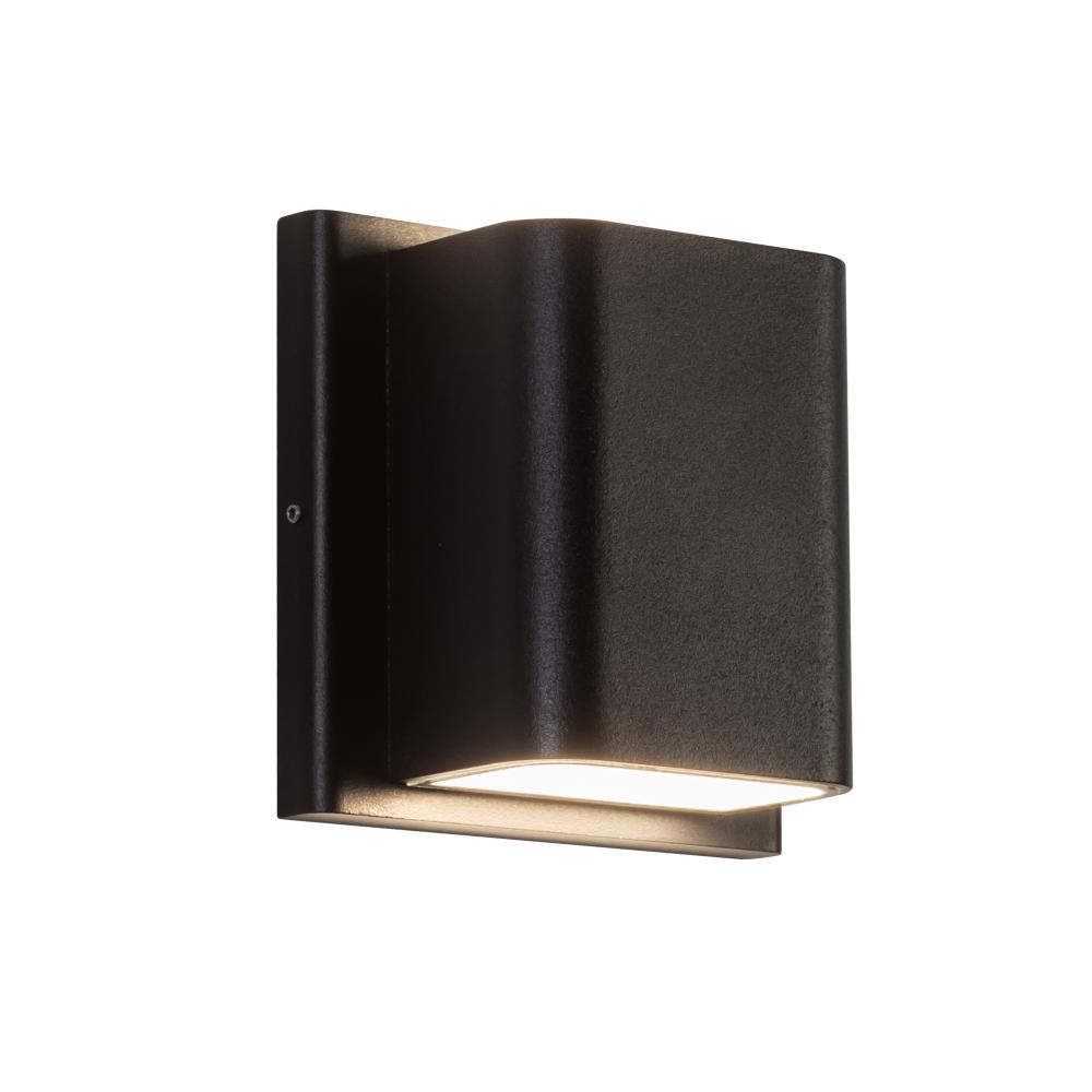 Tolan 4-in Black LED All terior Wall