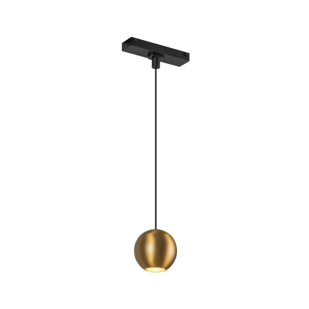 Faria 3-in Brushed Gold 4000K Trilo Track Pendant