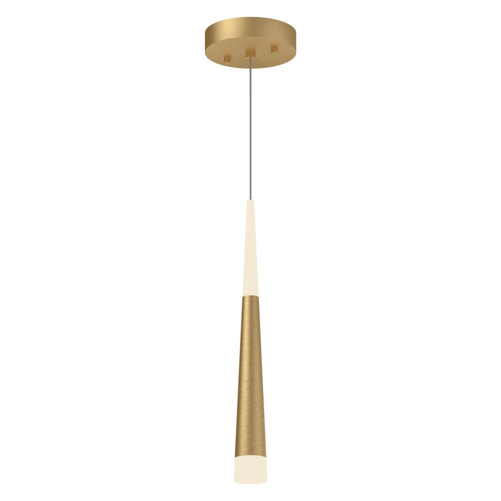 Ultra 2-in Brushed Gold LED Pendant