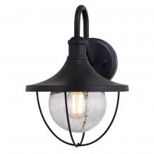 Vaxcel International T0779 - Dunlap 9-in. W Outdoor Wall Light Textured Black