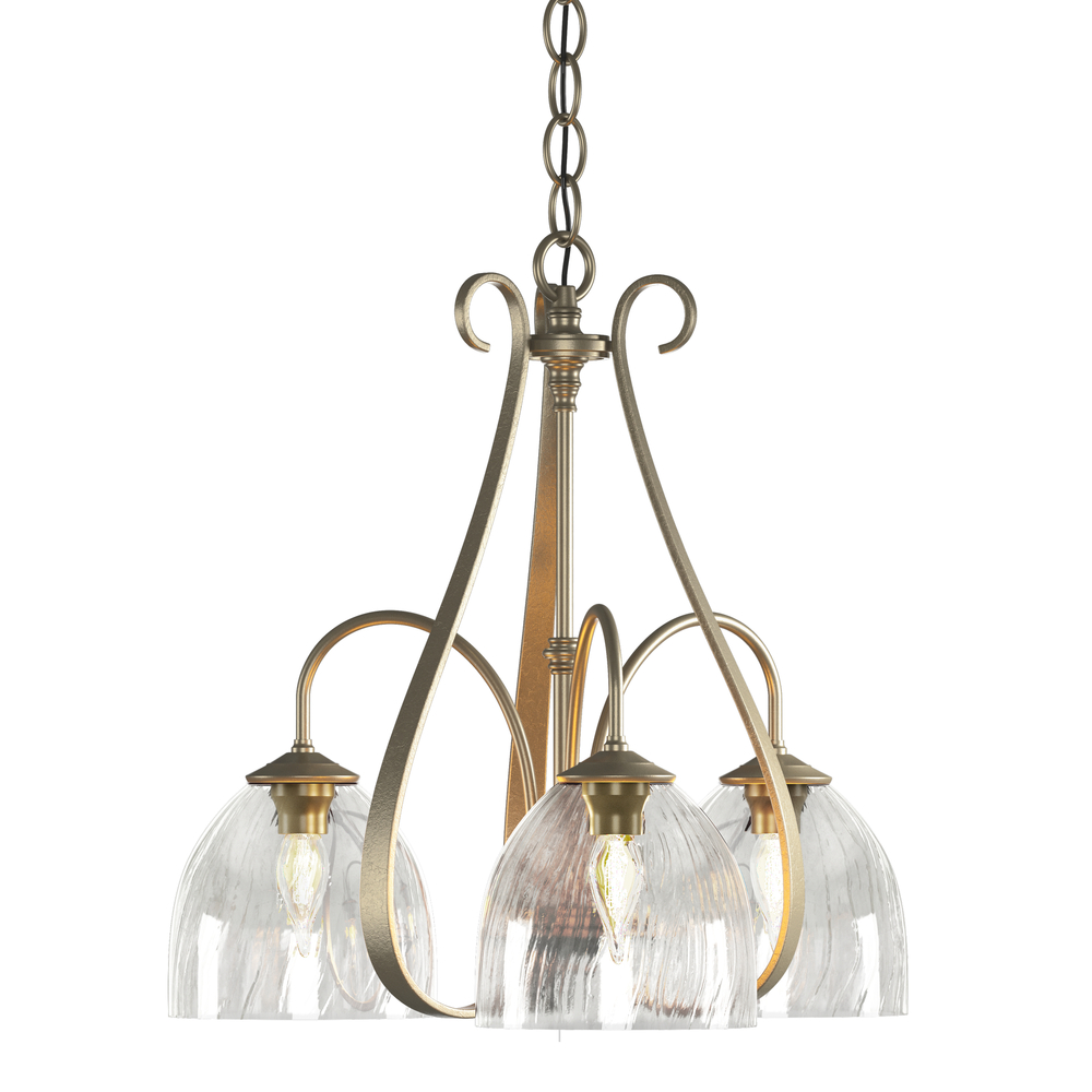 Sweeping Taper 3 Arm Chandelier