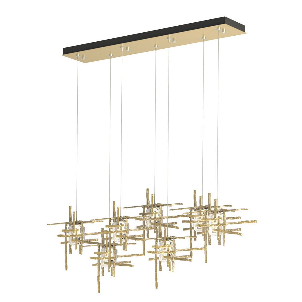 Tura 7-Light Seeded Glass Pendant