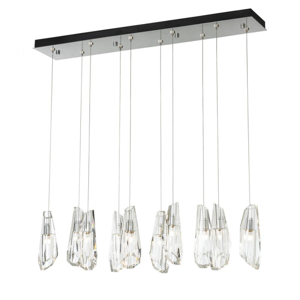 Luma 10-Light Large Crystal Pendant