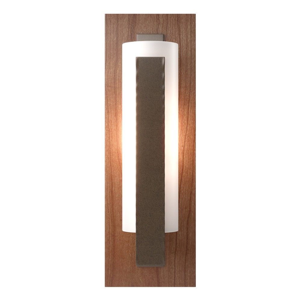 Forged Vertical Bar Sconce - Cherry or Copper Backplate