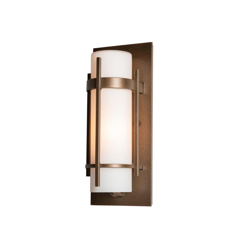 Banded Small Outdoor Sconce