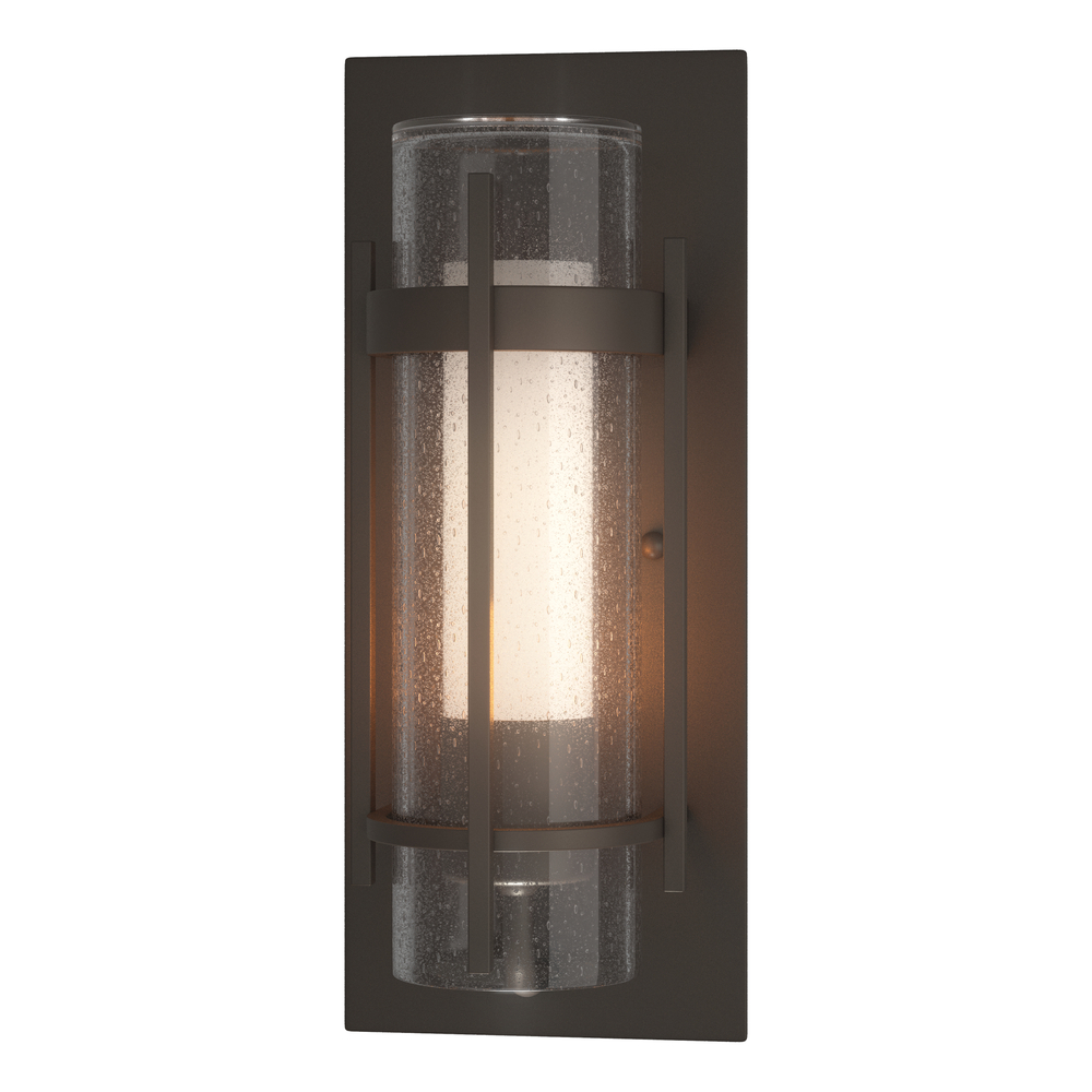 Torch  Seeded Glass Small Outdoor Sconce