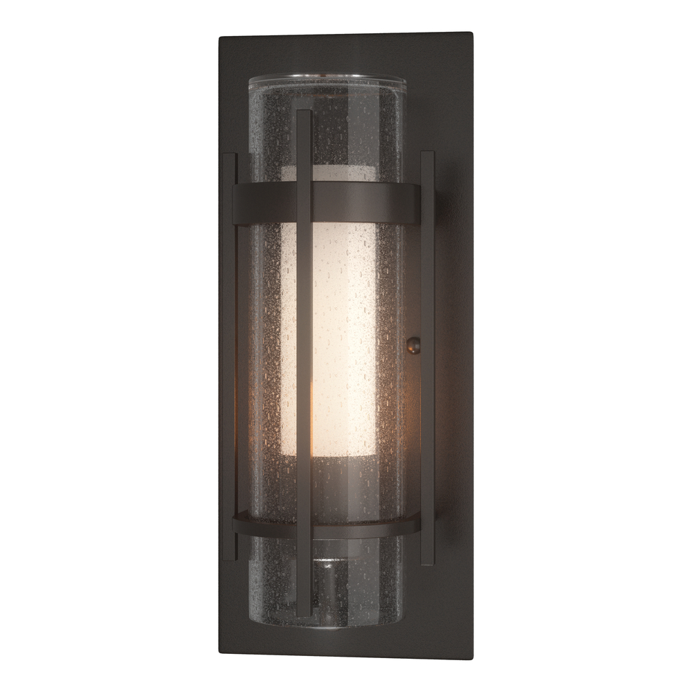 Torch  Seeded Glass Outdoor Sconce